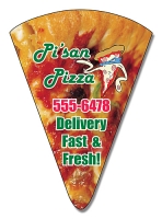 Delivery Magnet - Pizza Slice Shape (1.875x2.625) 