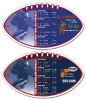 Magnet Sport Schedule - Football Shape (7x4) 