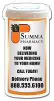 Delivery Magnet - 2.25x4.35 Prescription Bottle Shape 
