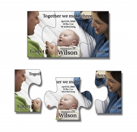 Announcement Magnet - 3-Piece Puzzle Shape (3.5x2) 