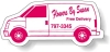 Magnet - Van Shape (3.5x1.75) 