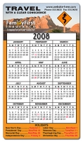 2012 Calendar Magnets 4" x 7" 