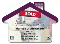 Real Estate Magnet - House Shape (3.5x2.5) 