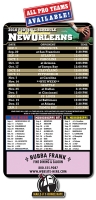 Magnet Sport Schedules - 3.5x6 Football Round Corners