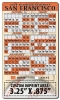 Magnet Sport Schedules - 3.5x6 Baseball Round Corners