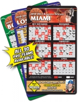 Magnet Sport Schedules - 4x7 Basketball Round Corners